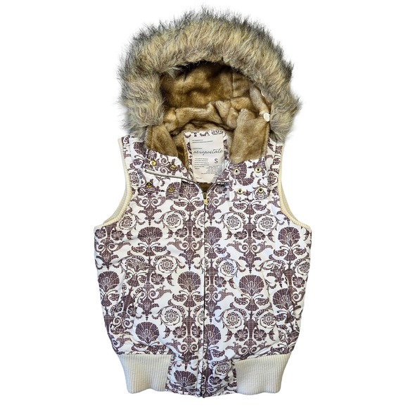 Aeropostale Puffer Vest Womens S Down Filled Layering Y2k 2000s Preppy Western - Picture 1 of 7